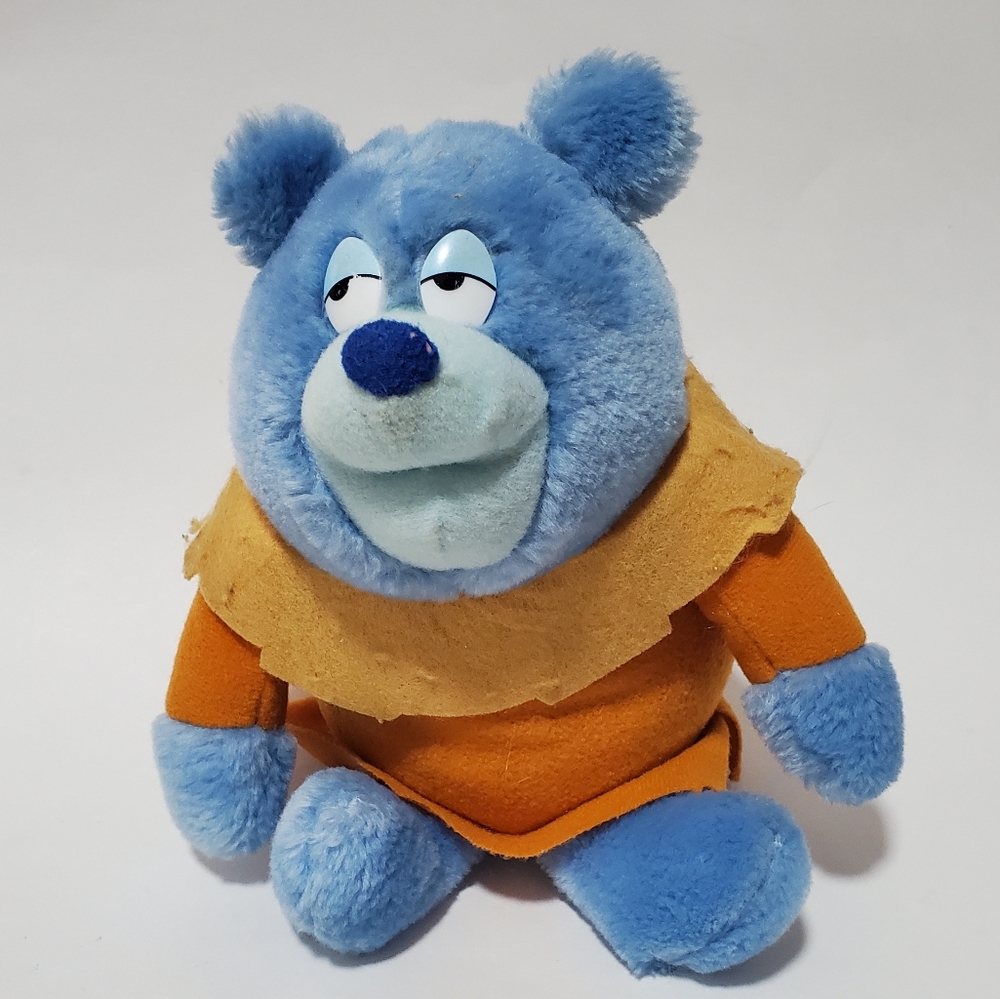 Vintage Applause Tummi Gummi Bears Plush Stuffed Animals 1985 Blue Teddy Bear